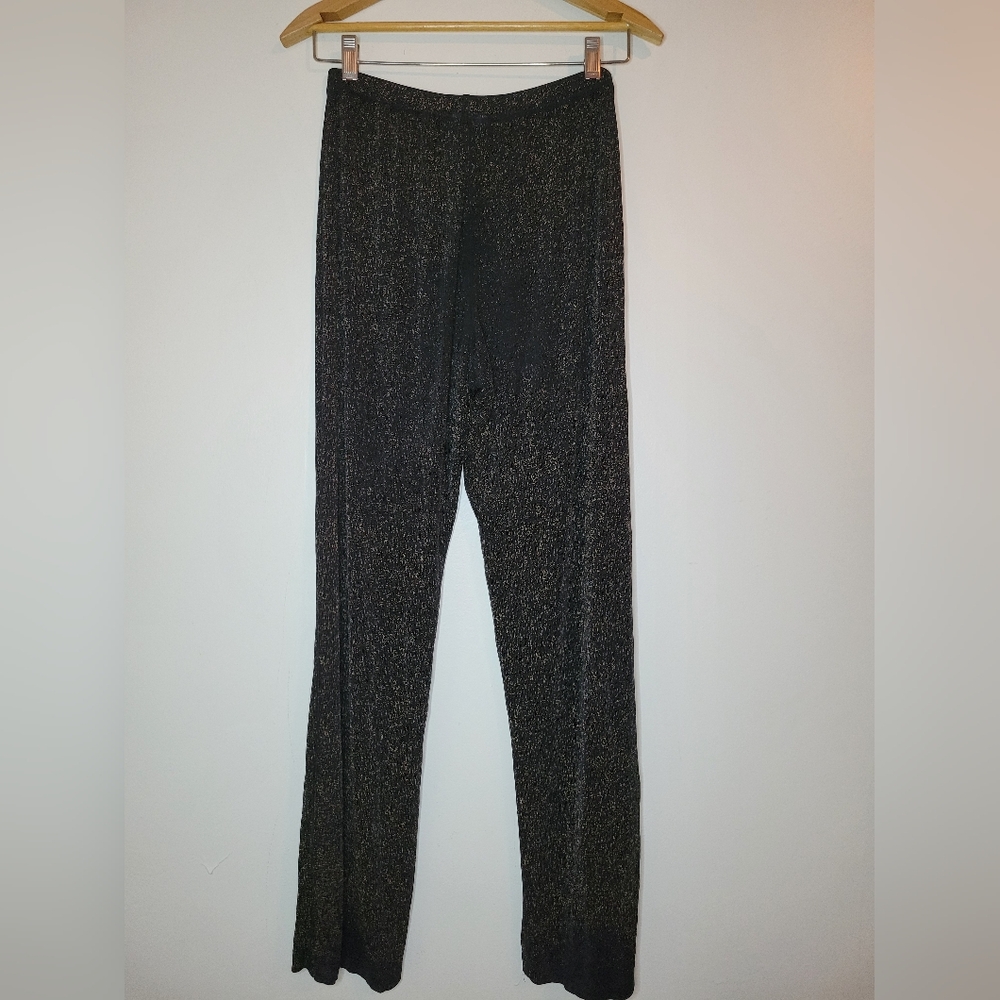 vintage coldwater creek glitter abstract high waisted flare leggings, sz…